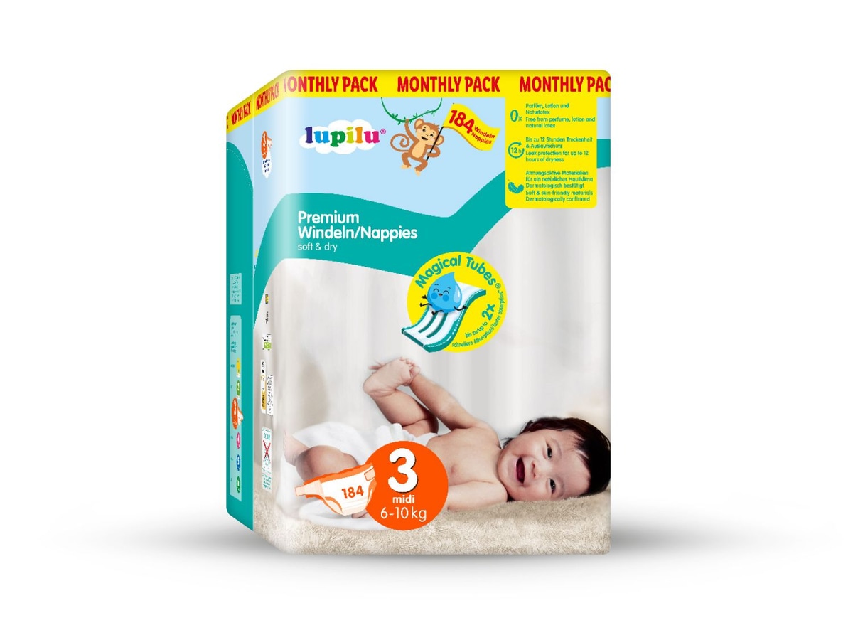 Lupilu Pelene 144-184 kom Akcija u trgovini Lidl