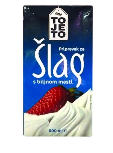 Pripravak za šlag ToJeTo 500 g - Akcija u trgovini Boso