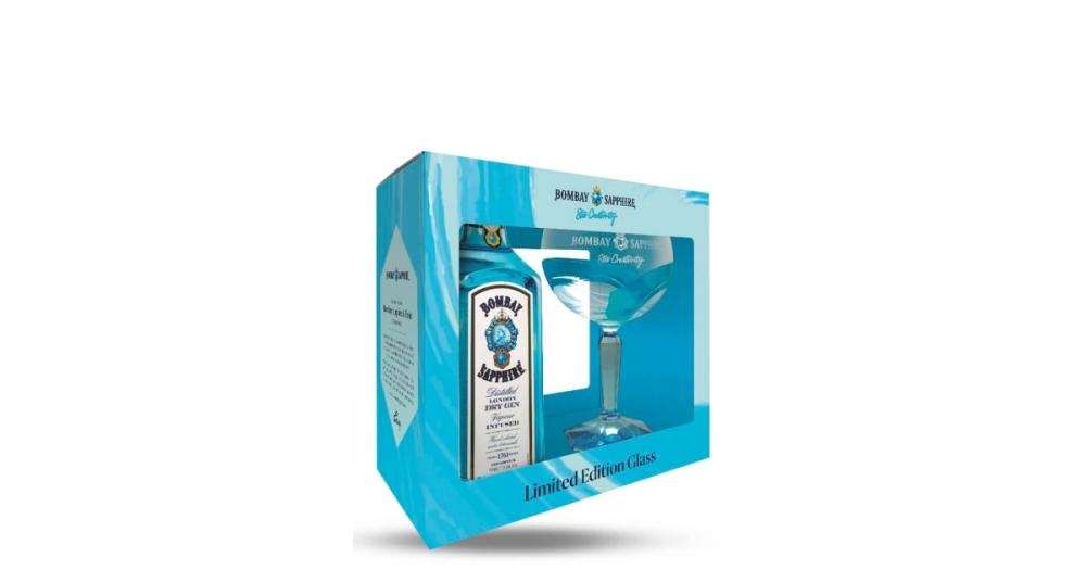 Bombay Sapphire Gin 0,7l + 1 čaša, set - Akcija u trgovini Konzum