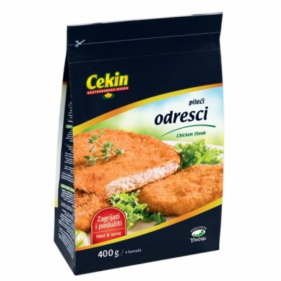 CEKIN Pileći panirani odresci 400 g - Akcija u trgovini Plodine