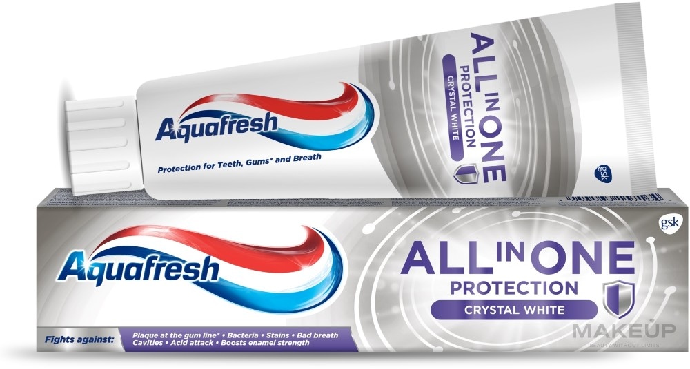 Aquafresh pasta za zube All In One Protection Crystal White 75 ml - Akcija u trgovini Dm