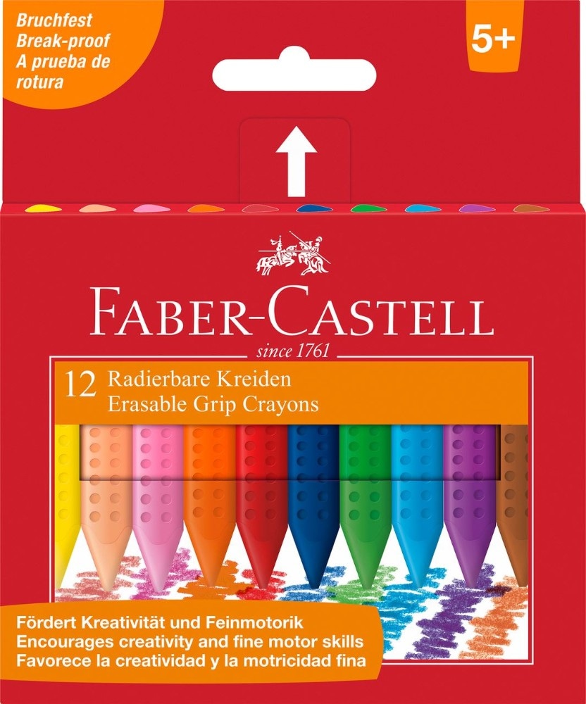 Faber-Castell 12 Radierbare Kreiden 12 Akcija u trgovini Konzum