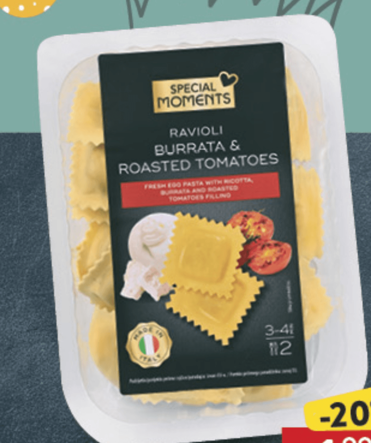 SPECIAL MOMENTS Ravioli burrata i rajčica 250g - Akcija u trgovini Konzum