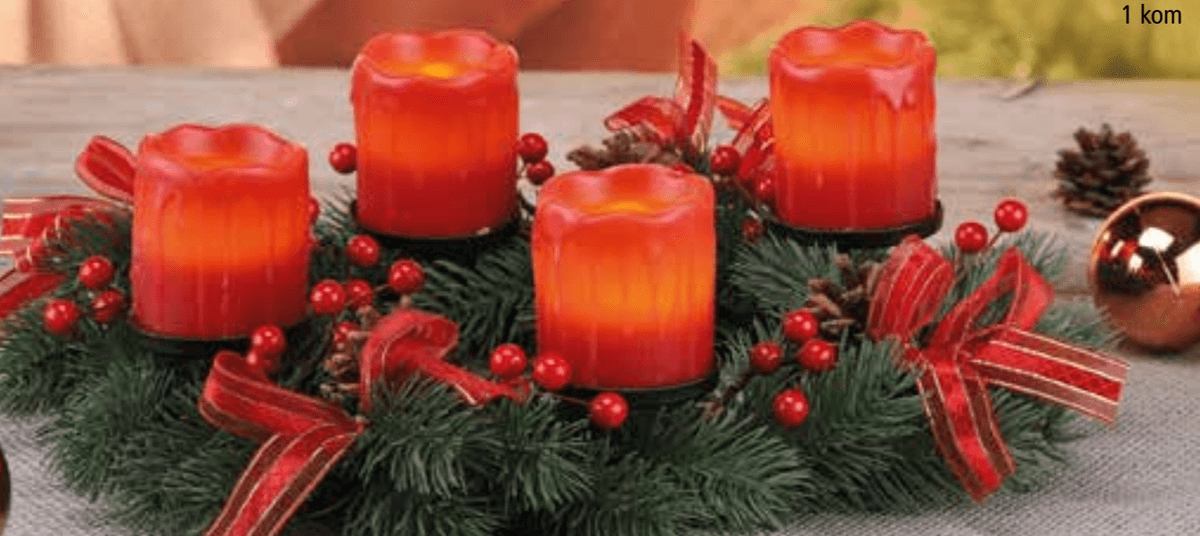 Božićni vijenac 1 kom - Akcija u trgovini Interspar