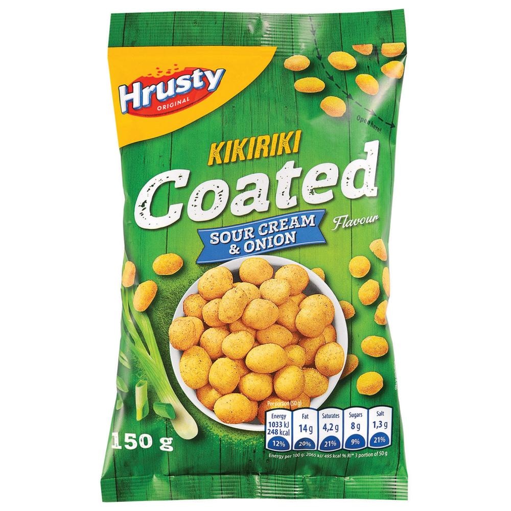 Hrusty Kikiriki Coated Sour Cream & Onion 150g - Akcija u trgovini Konzum