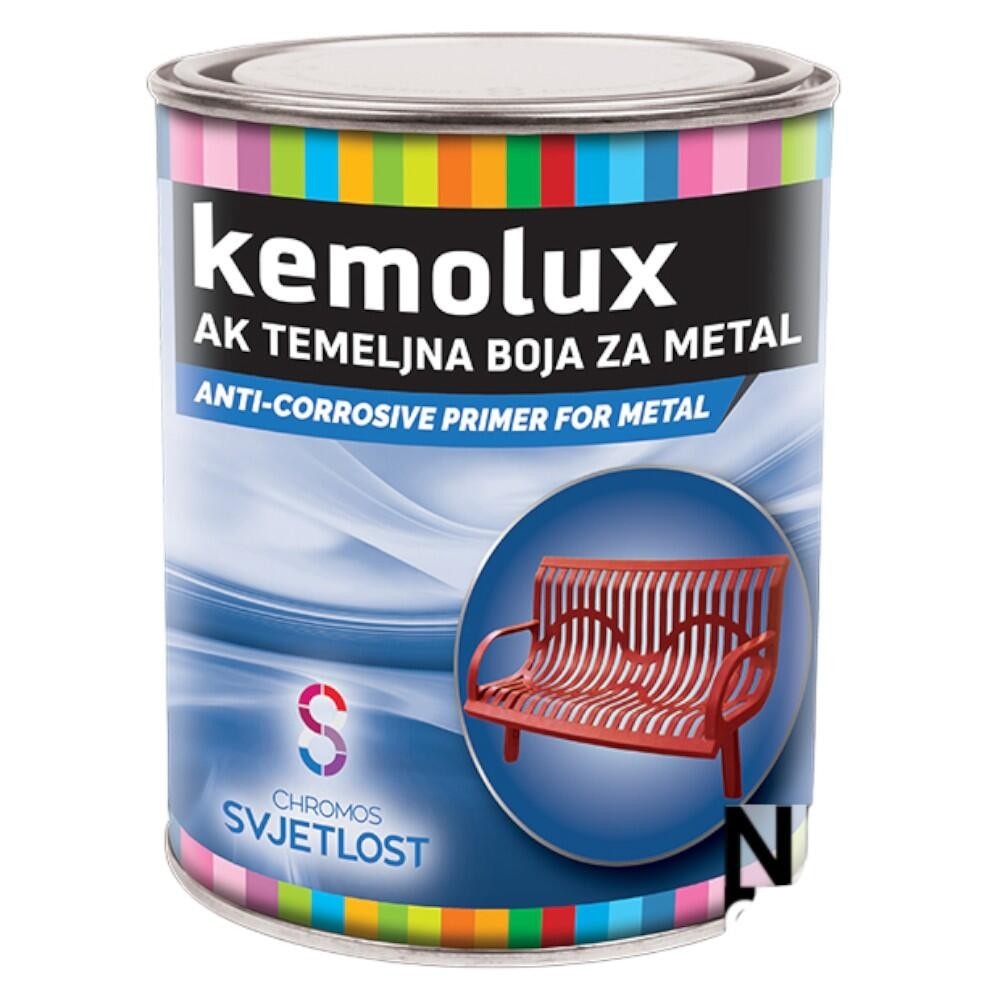 Temeljna boja za metal Kemolux 0,75 l Akcija u trgovini Pevex