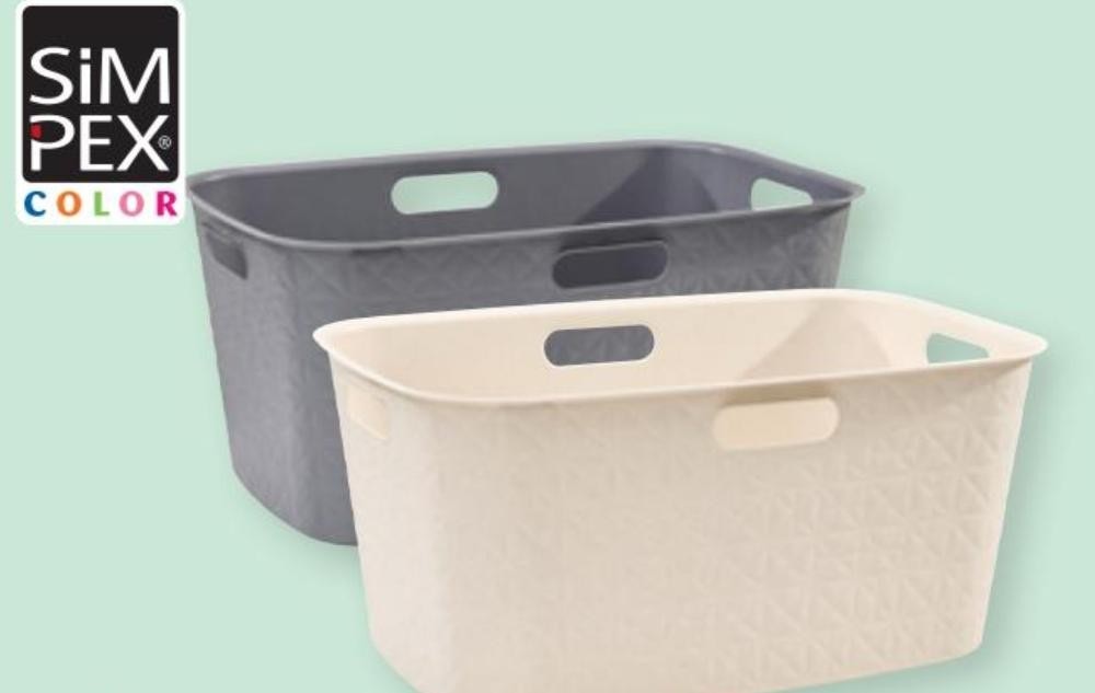 Košara za mokro ili prljavo rublje Simpex Color 45 L Akcija u trgovini Spar