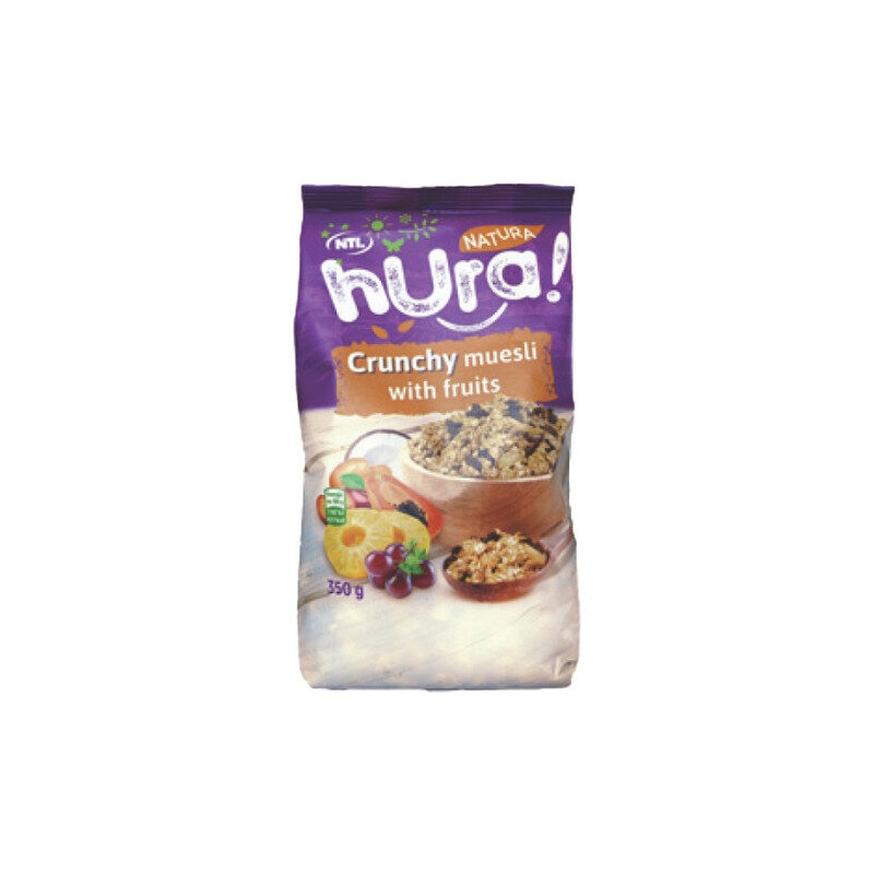 Hura Muesli Crunchy fruit 350 g - Akcija u trgovini Bakmaz