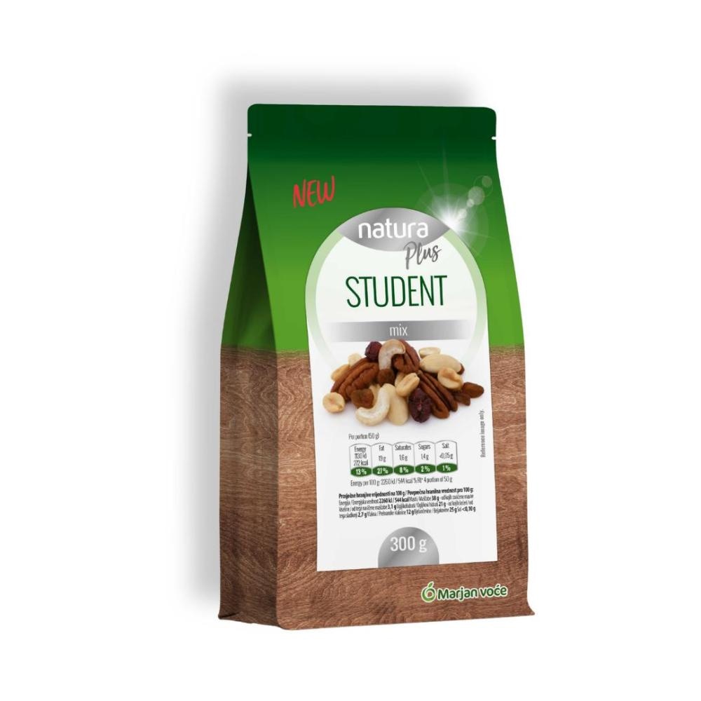 Marjan voće Natura Plus Student mix 300g - Akcija u trgovini Žabac