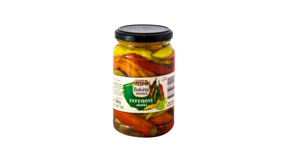 Bakina zimnica Feferoni ocijeđena masa 160 g - Akcija u trgovini Studenac