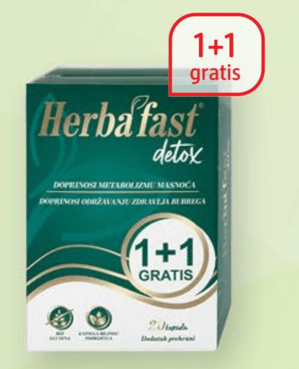 Herbafast Detox kapsule 10 kom. - Akcija u trgovini Dm