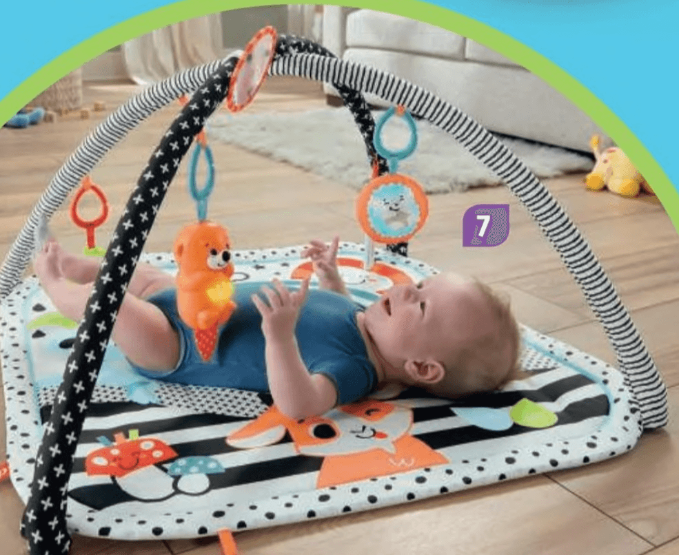 Podloga za igru s kontrastnim bojama - za ljubitelje životinja Fisher-Price - Akcija u trgovini Mueller