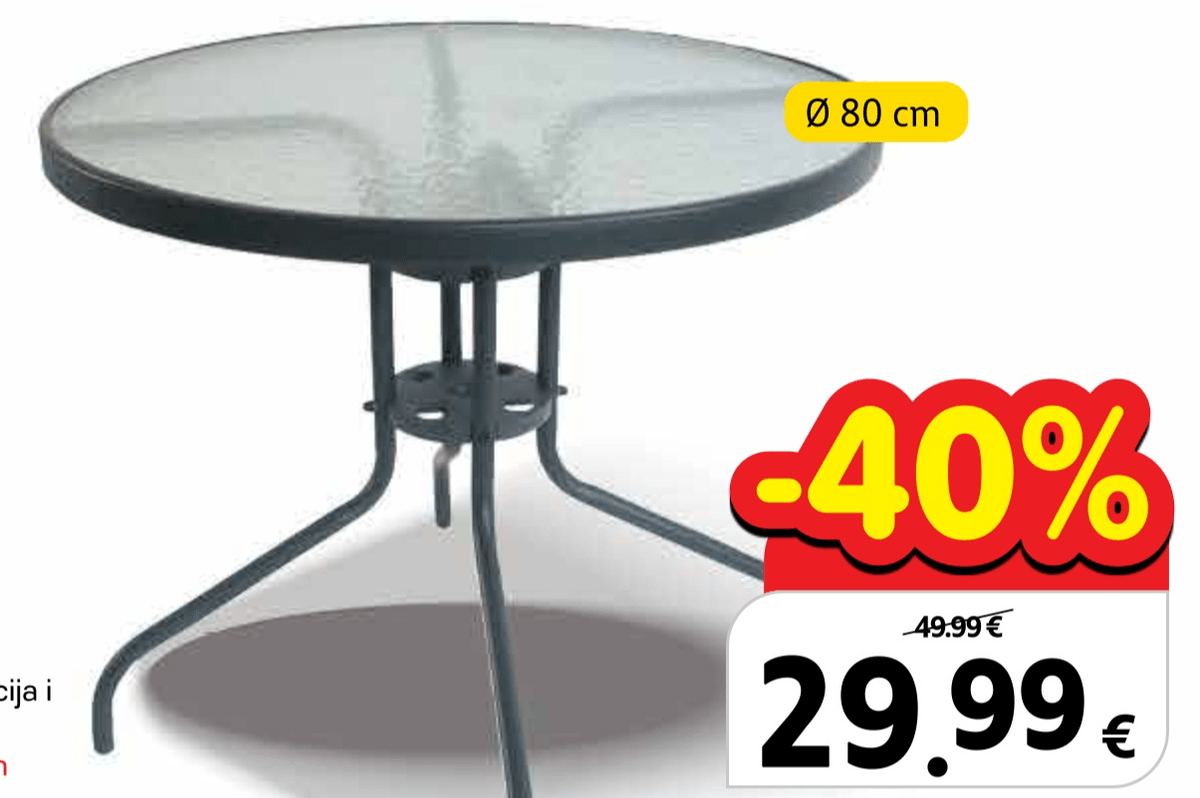 Stol - Akcija u trgovini Plodine