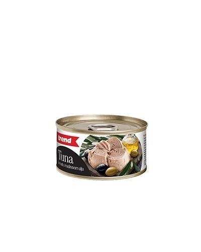Trend tuna komadi u maslinovom ulju 80 g Akcija u trgovini Pivac