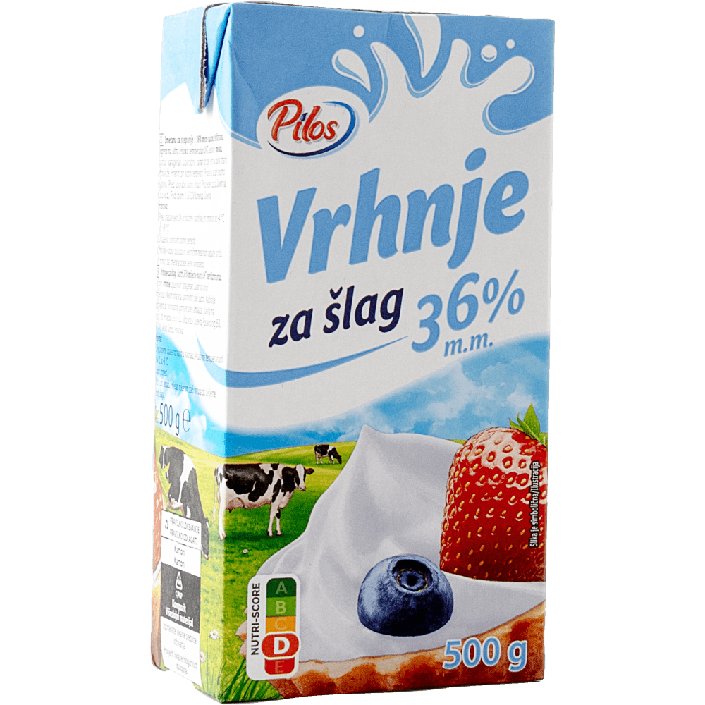 Pilos Vrhnje za šlag 500 g - Akcija u trgovini Lidl