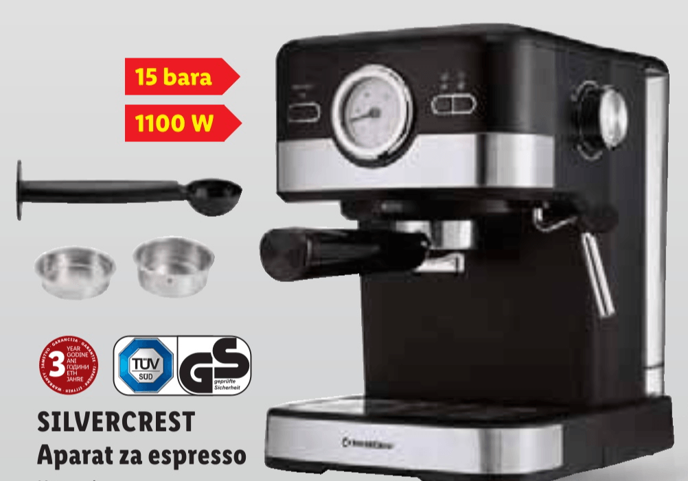 Silvercrest Aparat za espresso - Akcija u trgovini Lidl