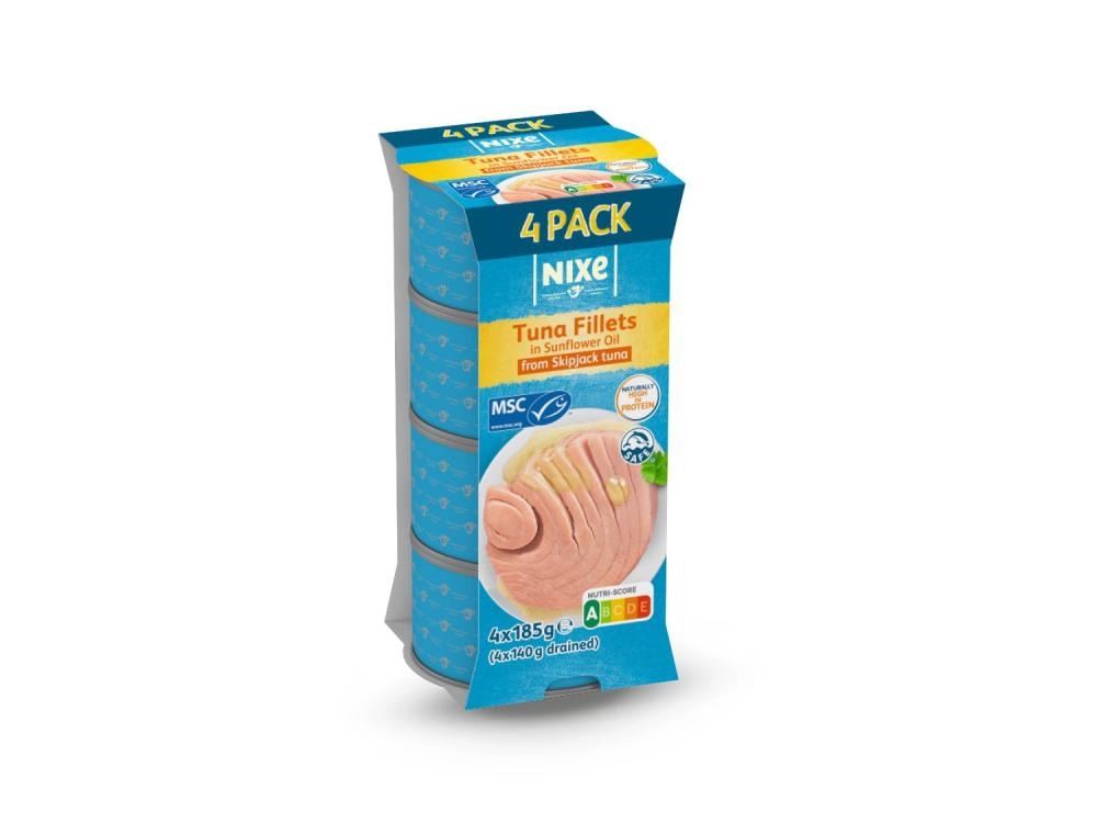 NIXE Fileti tune u suncokretovom ulju 4 x 185g - Akcija u trgovini Lidl