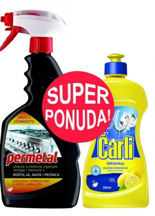 Permetal 650 ml + Čarli classic 450 ml 1 pak Permetal, Čarli - Akcija u trgovini Gavranović