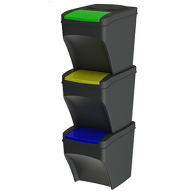 Kanta za razvrstavanje otpada 3 kom, 25l, pak - Akcija u trgovini Konzum