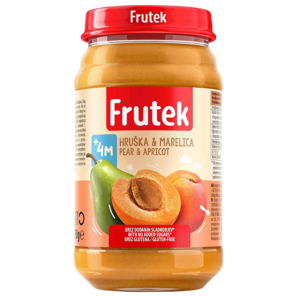 Kašica marelica i kruška 190 g Frutek - Akcija u trgovini NTL