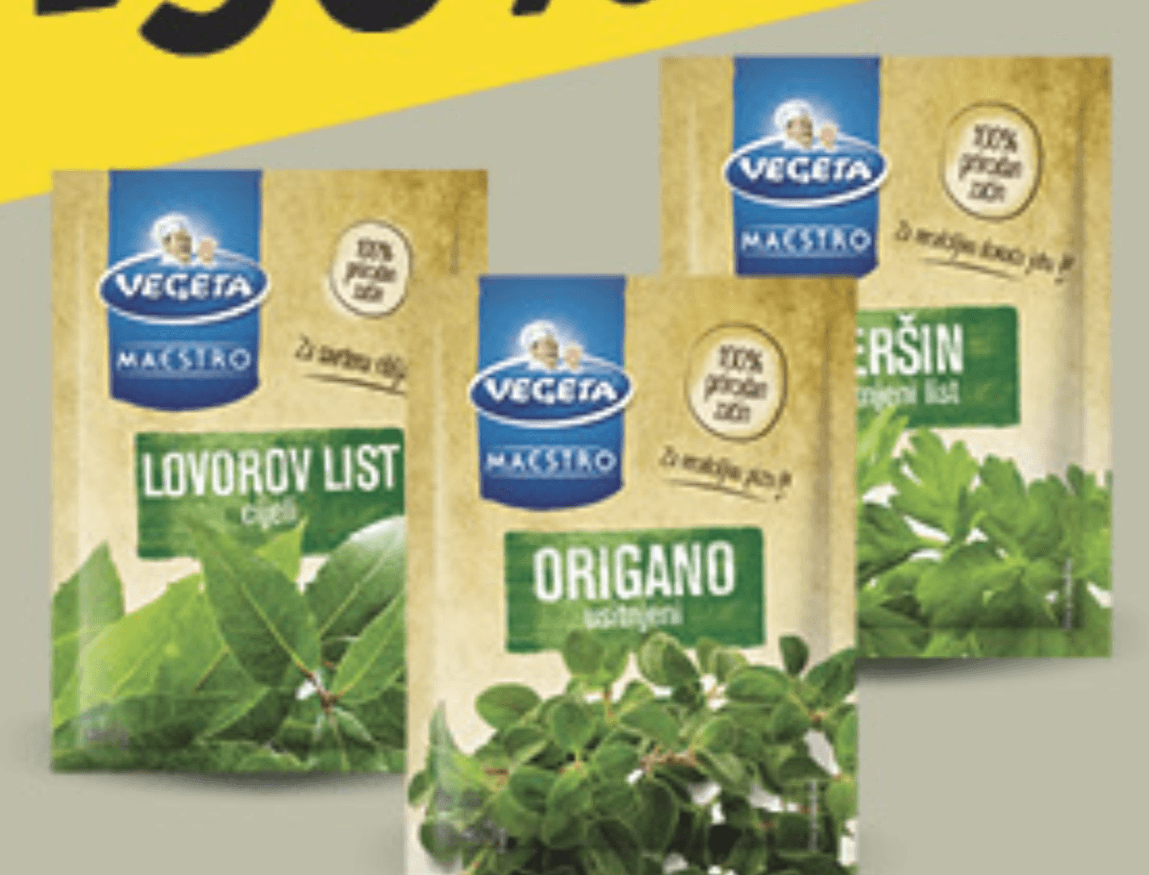 Vegeta Maestro Začini - Akcija u trgovini Konzum