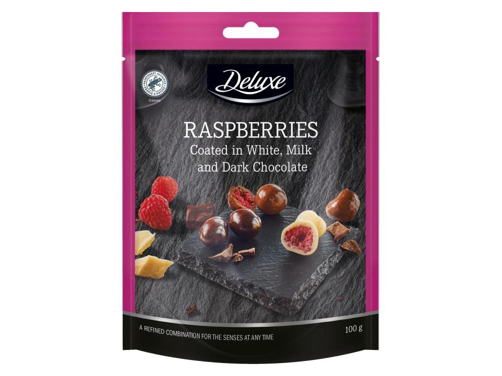 Hrskavo voće u čokoladi Deluxe 100 g - Akcija u trgovini Lidl