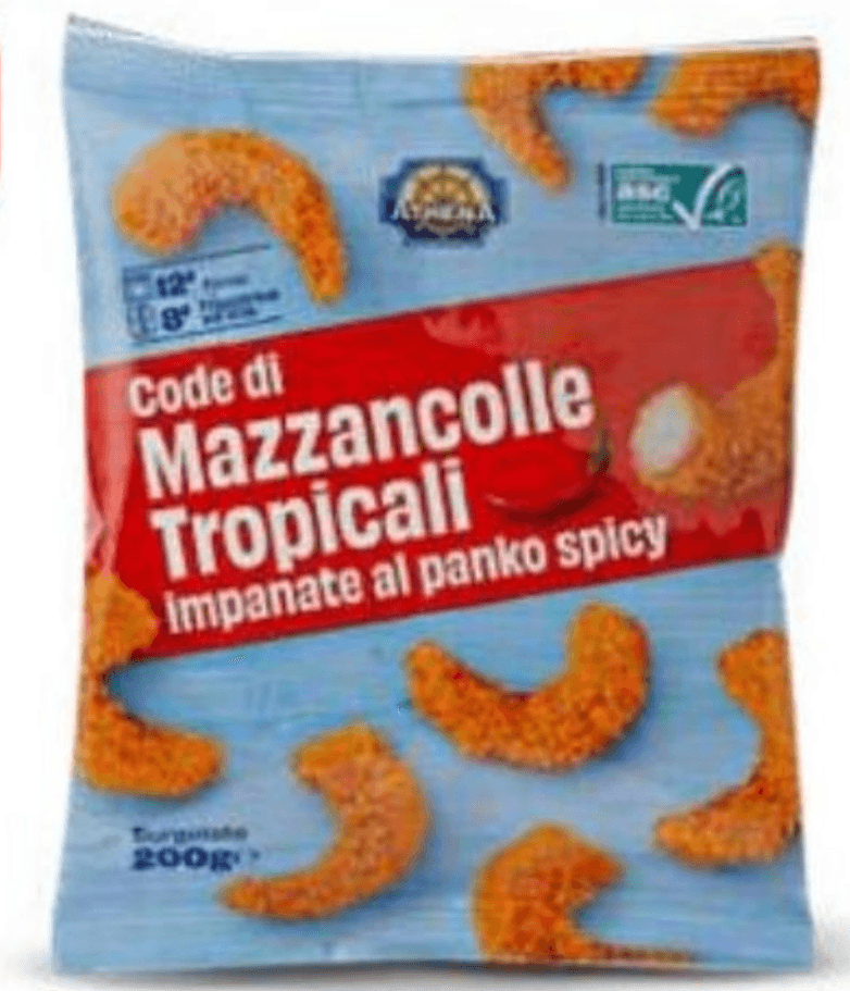 Kozice s panko mrvicama ljute 200 g Athena - Akcija u trgovini Eurospin