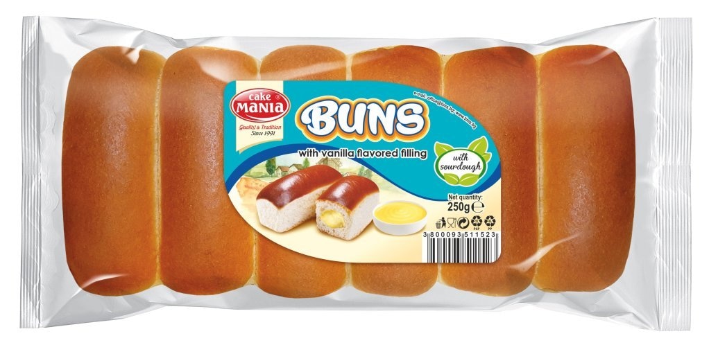 Buns, Cake Mania Biskvitni desert 250 g - Akcija u trgovini Tommy