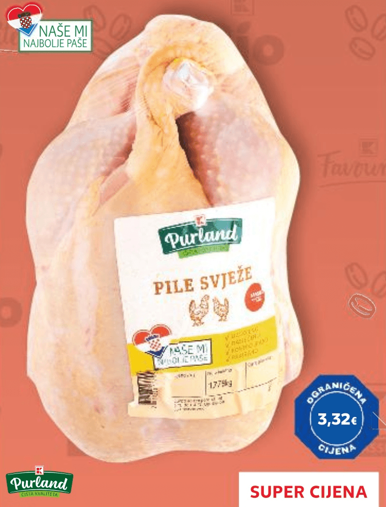Pile cca. 1,6 kg Purland - Akcija u trgovini Kaufland