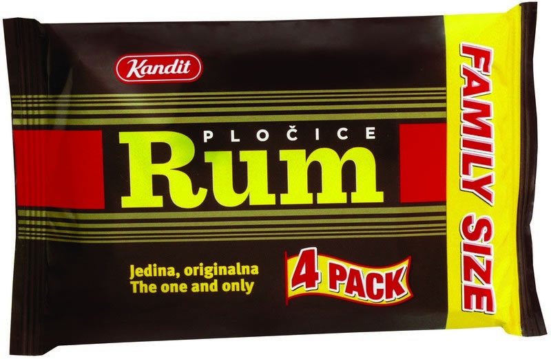Rum pločice 4 pack 180 g - Akcija u trgovini KTC