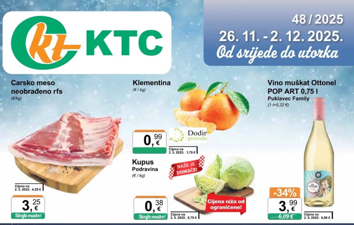 KTC katalog Široka potrošnja od 26.11. do 02.12.2025