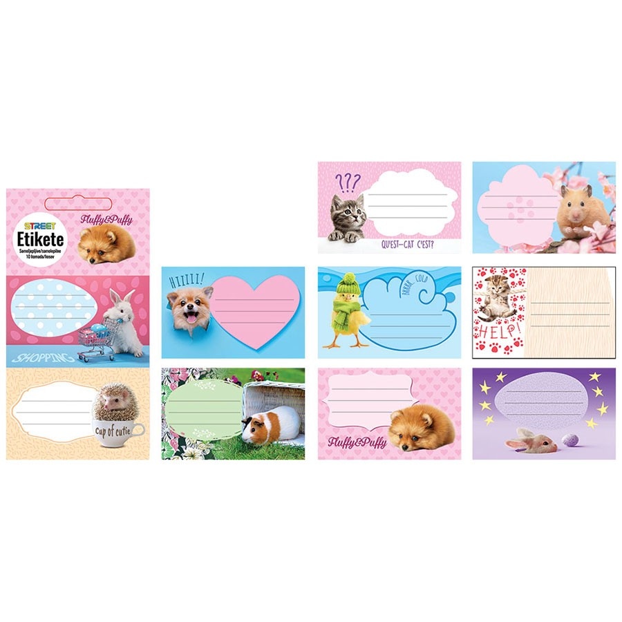 Street naljepnice Animal Cute 10 komada Akcija u trgovini Plodine