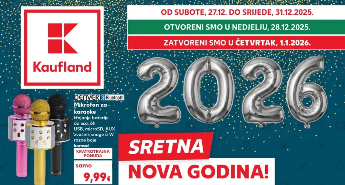 Kaufland katalog Prehrambeni proizvodi od 27.12. do 31.12.2025