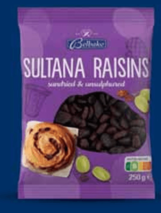 Grožđice suhe 250 g Belbake - Akcija u trgovini Lidl