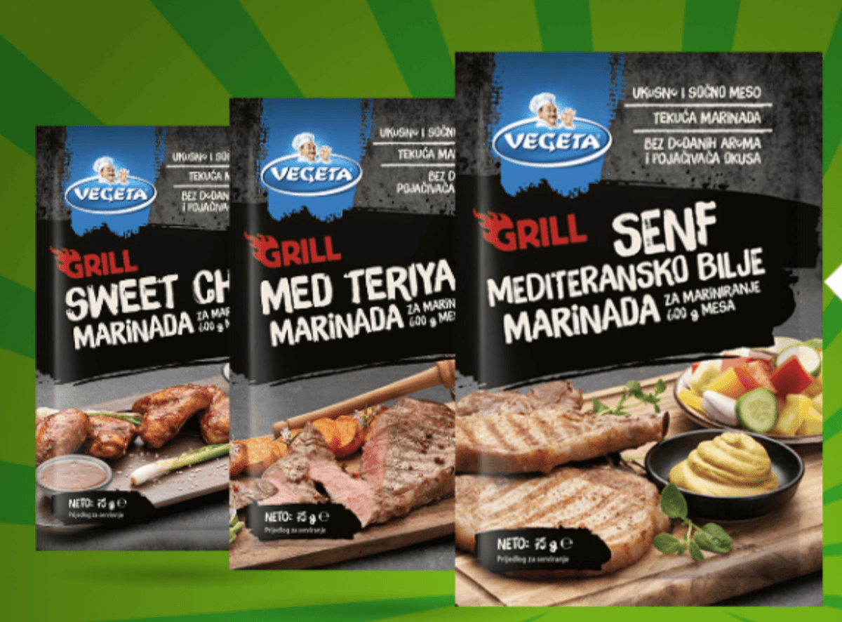 Vegeta Grill Marinada Senf Mediteransko bilje 75g - Akcija u trgovini Žabac