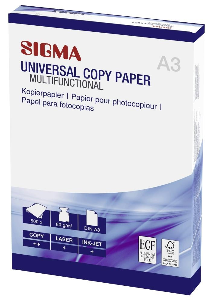 SIGMA Fotokopirni papir UNIVERSAL A3, 500/1 - Akcija u trgovini Metro