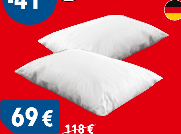 2x jastuk SWEET DREAM 2x, 50x70cm sanders KAUFFMANN - Akcija u trgovini Harvey Norman
