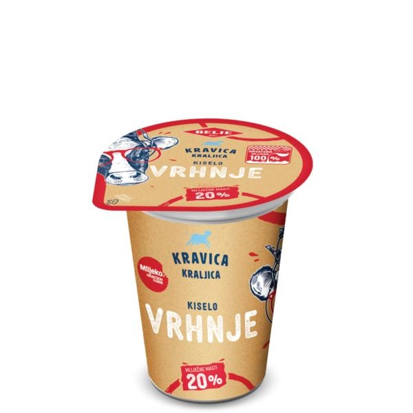 Kravica Kraljica Kiselo Vrhnje 180g - Akcija u trgovini Žabac