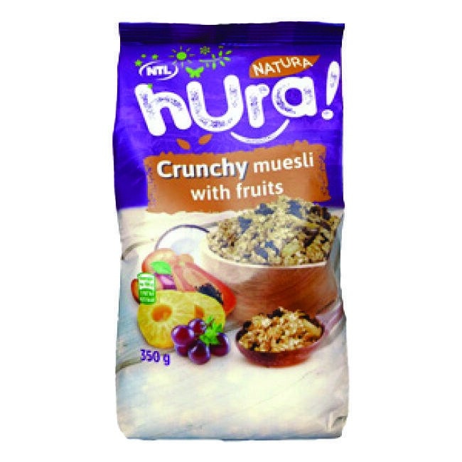 Hura Natura meusli hrskavi sa suhim voćem 350g Akcija u trgovini 365 Market