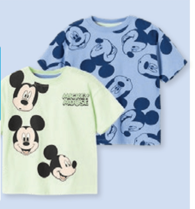 Majice kratkih rukava Mickey Mouse 2 kom Disney - Akcija u trgovini Pepco