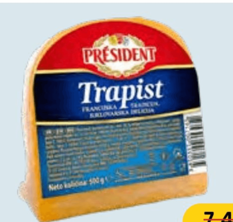 Dukat Sir trapist President 500g - Akcija u trgovini Pivac