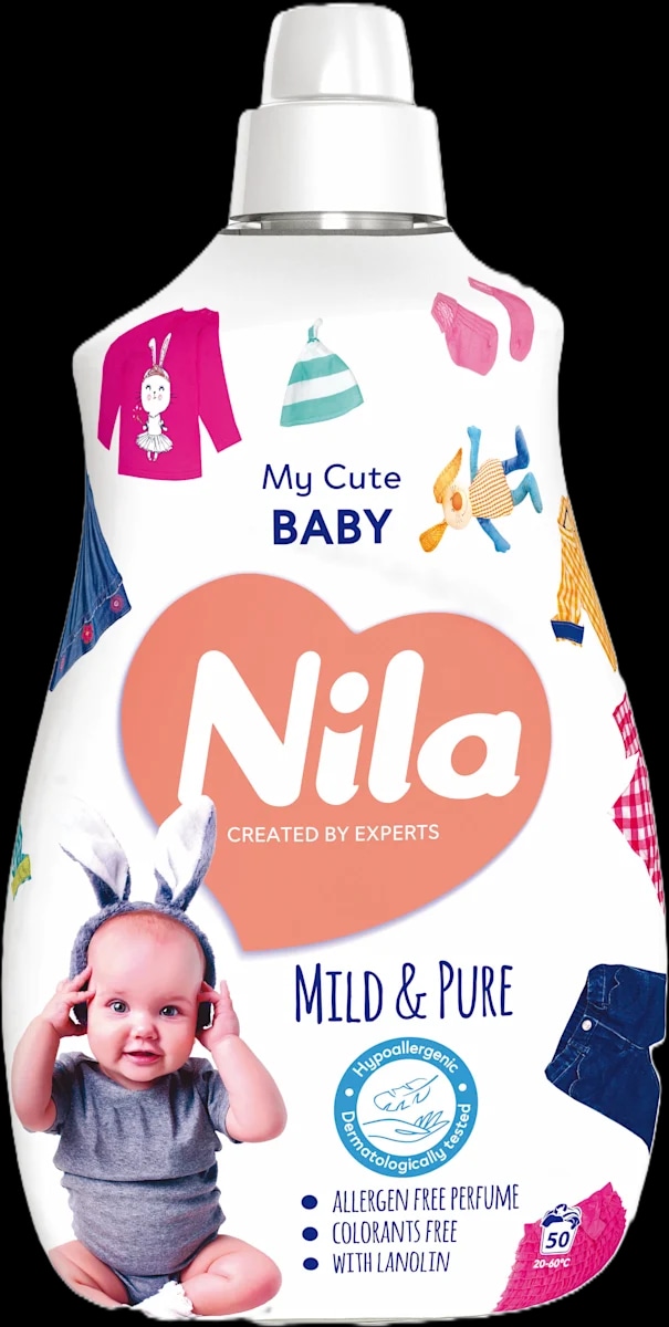 Nila My cute baby specijalni deterdžent za pranje rublja 2 x 900 ml - Akcija u trgovini Bipa