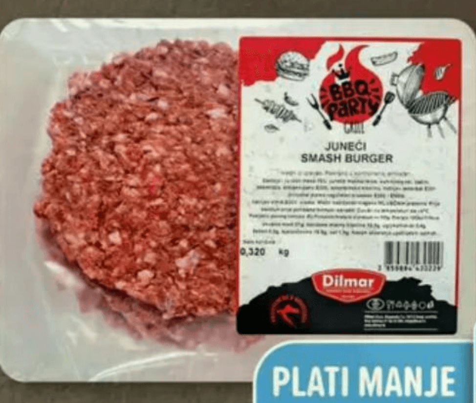 Dilmar Svježi smash burger 320 g - Akcija u trgovini Plodine