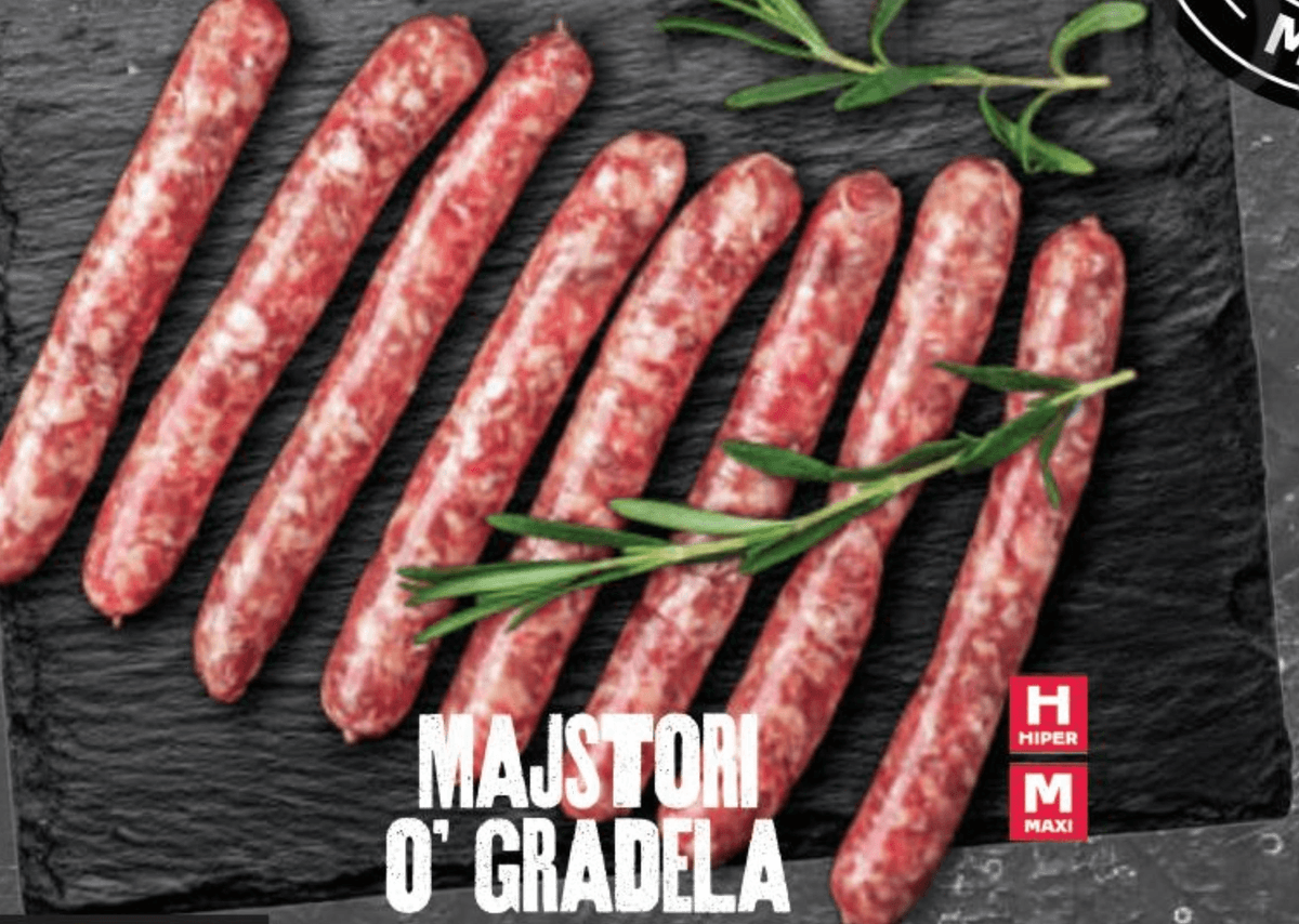 Majstori o' gradela Grill kobasice 1 kg - Akcija u trgovini Tommy