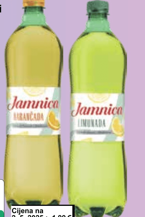 Jamnica Bezalkoholni gazirani napitak 1 l - Akcija u trgovini KTC