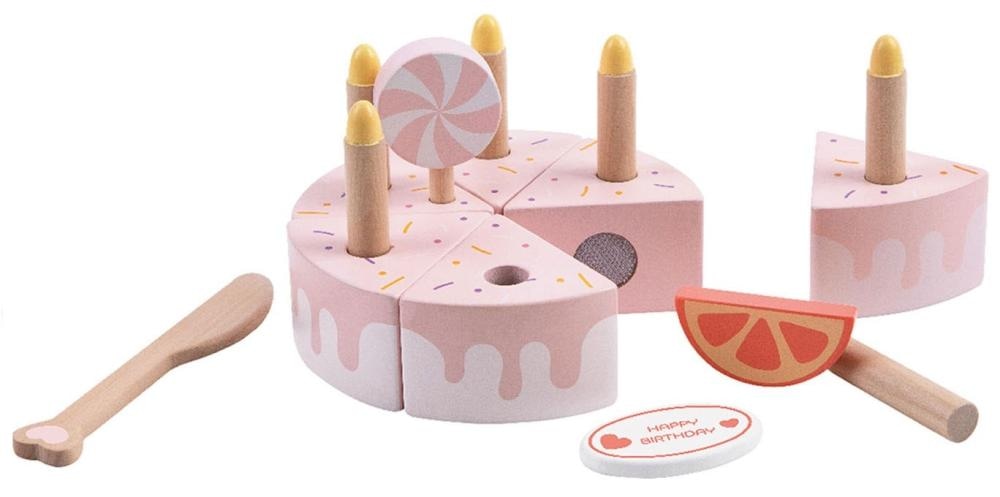 Drvena rođendanska torta s dodacima 1 set - Akcija u trgovini Tommy