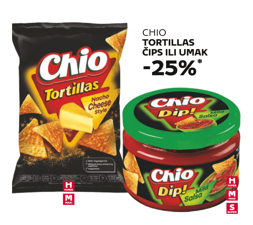 Chio Tortillas i Umak - Akcija u trgovini Tommy