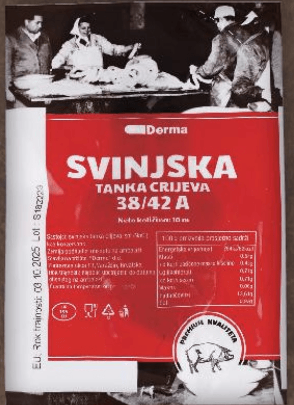 Derma Svinjska soljena crijeva 10 m - Akcija u trgovini Trgovina Krk