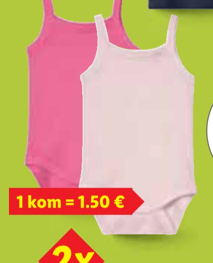 Lupilu Bodiji za bebe 2 komada u setu - Akcija u trgovini Lidl