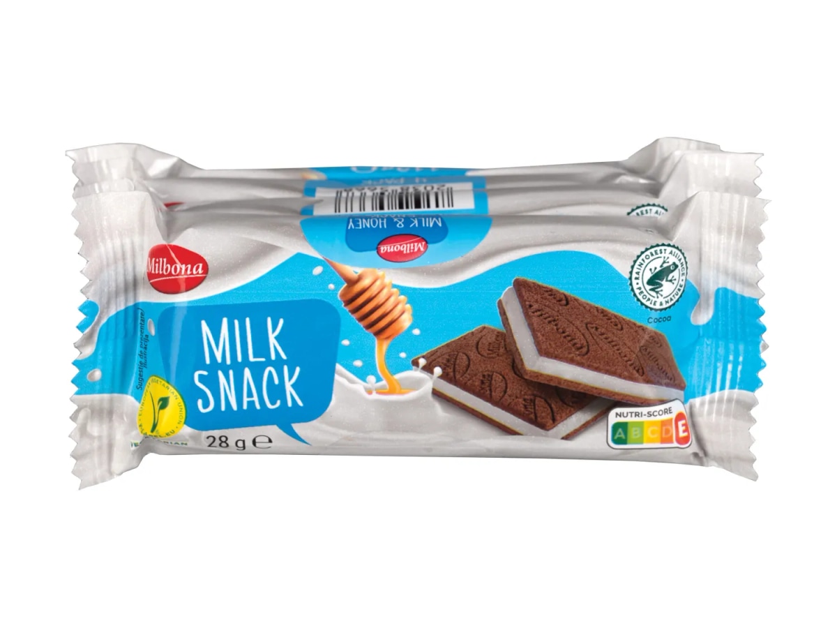 Milbona Biskvit s mliječnim punjenjem 5 x 28 g - Akcija u trgovini Lidl